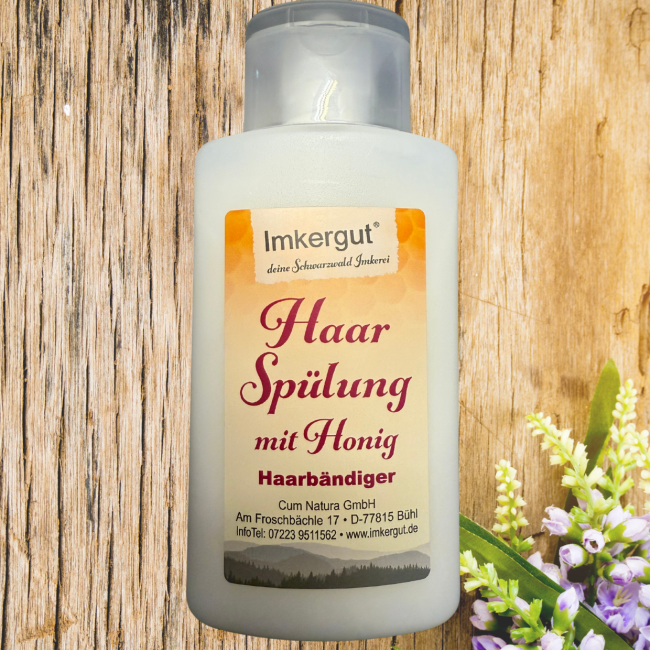 Hover image for Haar Spülung mit Honig "Haarbändiger"